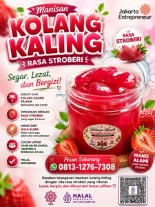 Kolang-Kaling Cun’s Catering Rasa strawberry